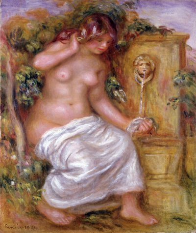 The Bather at the Fountain by Pierre Auguste Renoir